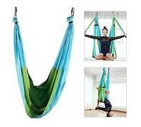 Kit de correa de estiramiento de yoga y trapecio de hamaca aérea para estiramientos de piernas y espalda, perfecto para principiantes y usuarios avanzados
