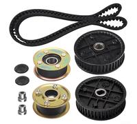 Kit de correa de polea con piñones, para cortacésped TimeMaster de 30 pulgadas y 76 cm, reemplaza 131-4529 125-2532 121-9100, conjunto de accionamiento de metal de goma