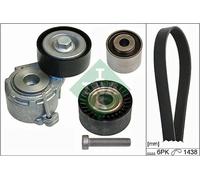 Kit de correa trapezoidal acanalada 529 0107 10 INA para PEUGEOT CITROËN FIAT