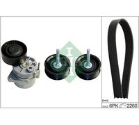 INA Kit de correa trapezoidal acanalada 529 0115 10 para Mercedes-Benz Clase E 2260 mm