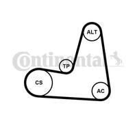 CONTITECH Juego de correas auxiliares servicios para RENAULT: Captur, Twingo, Kangoo, Mégane, Clio, Scénic, Modus & DACIA: Duster (Ref: 6PK1130K2)