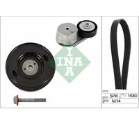 Kit de correa trapezoidal acanalada con polea cigüeñal 529 0409 20 INA para OPEL