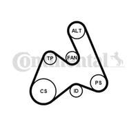 Kit de correa trapezoidal acanalada incl. rodillo tensor 5PK1592K1 para AUDI VW
