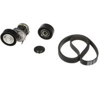 Gates Juego de correas trapeciales poli V K016PK1263 EPDM para Audi A4/A5/Q5/A6