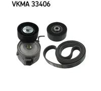 Kit de correa trapezoidal acanalada VKMA 33406 SKF para CITROËN PEUGEOT