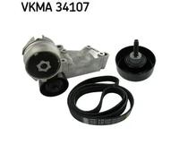 Kit de correa trapezoidal acanalada VKMA 34107 SKF para FORD FOCUS I