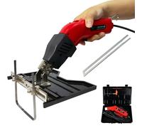 Kit de cortador de espuma con cuchilla caliente de 250 W, kit de cuchilla eléctrica para tallar espuma con estuche, regla de placa ranurada y cuchillo recto de 25 cm, para tallar y dar forma c Single