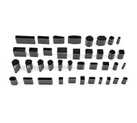 Kit de cortadores de cuero 39 piezas DIY cortador para tel¨¦fono celular, perforador para art¨ªculos de cuero, manualidades, herramienta de corte de metal de cuero perforado a mano agujero DIY