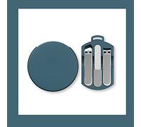 Kit de Cortaúñas Clipper de uñas de acero inoxidable Clipper portátil Clipper mini juego de uñas limpio y portátil paquete de 3 piezas rojo rosa azul verde Juego de Tijeras para Uñas ( Color : B )