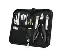 Kit de cortaúñas, juego de cortaúñas, 10 kits de recortador de uñas de acero inoxidable | Herramientas profesionales de con carcasa, cuidado personal para viajes al aire libre, cuidado
