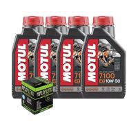 Kit de corte de aceite Motul 7100 10W50 filtro Kawasaki Z750 ZR750 2004...
