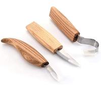 Kit de corte de madera, herramientas de tallado de madera, cuchillo de tallado de madera, herramientas de tallado, para principiantes, escultores de carpintero (3 piezas)
