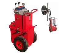 Kit de corte de pared de hormigón hidráulico industrial - Sierra de pista automática con accesorios para cortar hormigón, paredes reforzadas y ladrillos en construcción y demolición