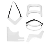 Kit De Corte De Pelo For Barba, Plantilla De Afeitado For Escote, Herramienta For Dar Forma A La Barba, Corte De Pelo, Suministros De Peluquero, 5/4 Uds.(White5pcs)