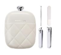 Kit de corte de uñas | Herramienta de cuidado de uñas 4 en 1 de acero inoxidable | para mujeres con estuche | para viajes, hombres, papá, marido, ancianos, lugar de trabajo en casa manicura