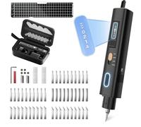 Kit de corte ultrasónico, herramienta de corte ultrasónico portátil de 40 KHz con 50 cuchillas reemplazables Luz LED, pantalla transparente con llave hexagonal Modos de corte duales