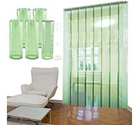 Kit de Cortina de Puerta con Aislamiento térmico de PVC - Tira de Vinilo Transparente para congelador, Cocina Comercial, refrigerador de Acceso Manos Libres (75 cm de Ancho x 220 cm de Largo
