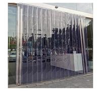 Kit de Cortina de Puerta Impermeable de PVC Resistente - Tiras Suaves antimosquitos para el hogar y la Cocina - Cubierta de Puerta de plástico Comercial Duradera