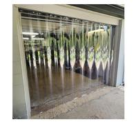 Kit de cortina de tiras de plástico para puerta de 0,06 pulgadas, cortinas de PVe PVC comerciales, aislantes e impermeables para cámaras frigoríficas residenciales y almacenes (105 x 240 cm)