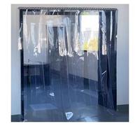 Kit de Cortina de Tiras de PVC para Puerta, Cortina de PVC Transparente para congelador, Impermeable, Apta para frigoríficos y fábricas de Alimentos, Transparente y a Prueba de Polvo (120 x