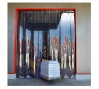 Kit de cortinas de tiras de PVC de 0,06'' de grosor, de vinilo de repuesto para geladores, ideales para supermercados, talleres, cámaras frigoríficas industriales y comerciales (75 x 210 cm)