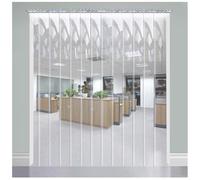 Kit de Cortinas de Tiras de PVC de Alta Resistencia para Puertas, persianas Impermeables de 1,6 mm de Grosor para almacenes frigoríficos y garajes, Paquete de 5 Unidades (0,75 x 2,2 m) - Sol