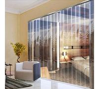 Kit de Cortinas de Tiras de PVC para cámaras frigoríficas, refrigeradores y divisiones de ambientes - 1,6 mm de Grosor, Suaves y Resistentes al Viento, 5 Piezas de 0,75 x 2 m - Ideales para