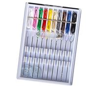 Kit de coser de viaje, kit de costura portátil, de costura de viajes para el hogar previamente enhebrado de 10 colores, Accesorios de bordado con botón pin para mamá, mujeres, hombres