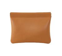 Kit de cosméticos prensado, bolsa de piel sintética, mini bolsa de moda, bolsa de joyería compacta, maquillaje, accesorio diario elegante con apertura de presión, diseño ligero, práctico y sin