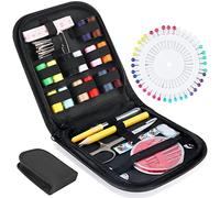Kit de costura, 94 piezas, suministros de costura premium, mini kit de costura para principiantes, viajeros y accesorios de ropa de emergencia