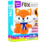 Kit de costura de animales de zorro KRAFUN para ni os principiantes. Mi primer arte y manualidad. Incluye instrucciones de peluche de zorro y mat