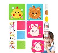 Kit de costura de animales, kit de manualidades de animales con calcomanías | Sew Your Own Cartoon Doll, Fun And Educational Activity for Kids