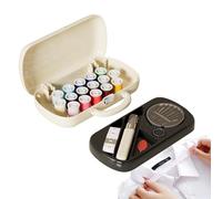 Kit de Costura de Bolsillo | Kit de Reparación de Costura - Accesorios y Suministros Manualidades con Estuche Doble Capa para Hogar, Reparación Ropa Exterior, Mamás, Principiantes