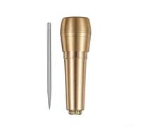 Kit de costura de cuero, juego de 14 piezas de aguja de punzón con mango de cobre, herramientas de reparación de zapatos, hilo de nailon, portátil para viajes (H)