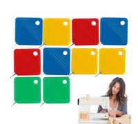 Kit de costura de herramientas de roscado, juego de enhebrador de agujas de perforación, herramientas cuadradas, herramienta auxiliar de hilo de bordado automático, dispositivo de enhebrado de costura