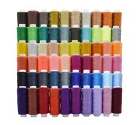 Kit de costura de hilo de poli?ster de 60 colores, 250 yardas por carrete, multiusos para coser a m?quina (60 colores)