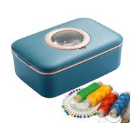 Kit de Costura de Viaje,Juego de Suministros con Agujas, Hilos y Lupa | Estuche de Costura Manual Portátil - para Viajes de Negocios al Aire Libre Día a Día Vacaciones