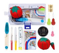 Kit de Costura Mini Casa Costura Caja para Viajes a Domicilio y Uso de Emergencia Accesorios de Costura y Bolsa de Transporte,kit de costura,alfileres costura