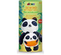 Kit de Costura para Crear un Peluche con Forma de Oso Panda - 25 cm - Incluye Hilos, Relleno y Aguja de Plástico para Tejer - A Partir de 6 Años - Avenir - Set de Manualidades para Tus Peques