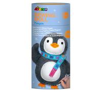 Kit de Costura para Crear un Peluche con Forma de Pingüino - 25 cm - Incluye Hilos, Relleno y Aguja de Plástico para Tejer - A Partir de 6 Años - Avenir - Set de Manualidades para tus Peques
