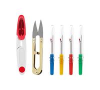 Kit De Costura para Descoser,Desgarrador De Costuras,Abre Costuras,Abrecosturas 4 Piezas,Descosedor De Costura,Descosedor,Seam Ripper,Quick Unpick,Descosedor Overlock,Desgarrador De Costuras Pequeño