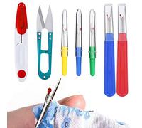 Kit de Costura para Descoser,Herramienta para Cortar Hilos con Tijeras de Recortar,Desgarradores de Costura,Corta Costuras Punto de Cruz,Destripador de Costuras y Puntadas Herramienta,7PCS