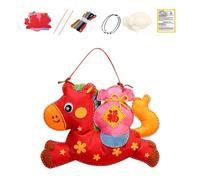 Kit De Costura Para Manualidades - Actividades Educativas De Manualidades Con Tema De Caballos | Set De Costura - para Niñas y Niños Entretenimiento Diario Regalo para Cumpleaños y Vacaciones