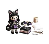 Kit de costura para muñecas para adultos, esqueleto de Halloween DIY | Quilt-Kunst- Para mujeres, niñas, esposas, aficionados, profesores de arte, así como estudio en casa