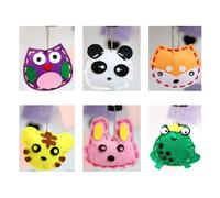 Kit de costura para ni os: aprende a coser con adorables animales: rana, b ho, zorro, conejo, panda y tigre.