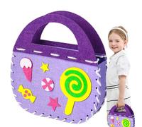 Kit de costura para niñas, kit de aprendizaje de costura para niños | Kit de costura para niños para manualidades Incluye 8 bolsas de costura - Mantas artesanales Aprende a coser juguetes educativos