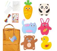 Kit de costura para niños: accesorios divertidos para hacer muñecas para principiantes, aprender a coser muñecas de peluche, kit de costura de arte y manualidades simple para niños, proyectos de