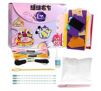 Kit de Costura Para Principiantes, Animales Bonitos Educativos Divertido Aprendizaje - Kit De Bordado Para Principiantes | Entrenamiento De Habilidades Pasatiempos Viaje Navidad Fiesta Interior