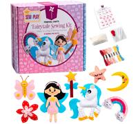 Kit de costura para principiantes de Pinwheel Crafts para nios de 5, 6, 7, 8 y 12 aos: crea tus propios personajes de cuentos de hadas. Kit de