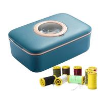 Kit de Costura Pequeño Tamaño Viaje | Juego de Hilos con Lupa para Costura | Estuche de Manual Portátil | para Vacaciones, Viajes de Negocios, Hotel, al Aire Libre y Escapadas